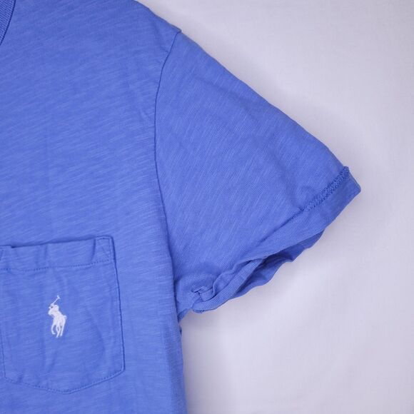 Polo Ralph Lauren Shirt Dress Small Blue Pony Pocket - Picture 4 of 11